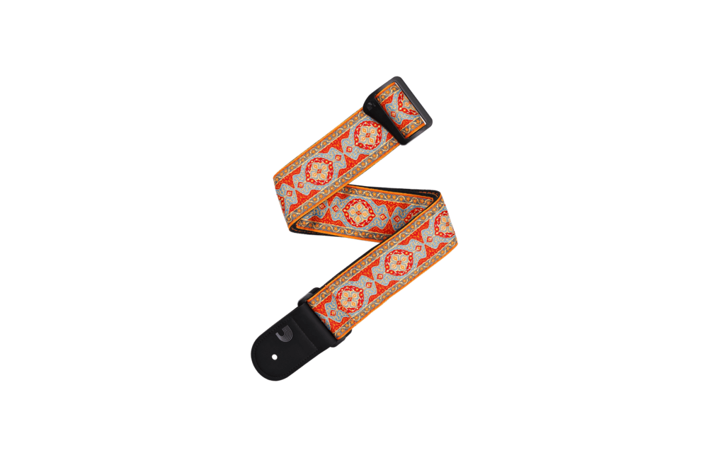 D'Addario - Courroie De Guitare Eco-Confort Persian Tissé, Orange