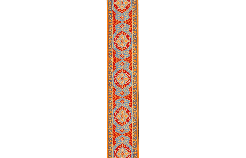 D'Addario - Courroie De Guitare Eco-Confort Persian Tissé, Orange