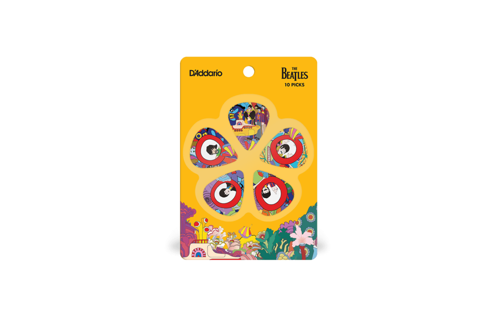 D'addario - 10 The Beatles's Yellow Sub-Light Picks
