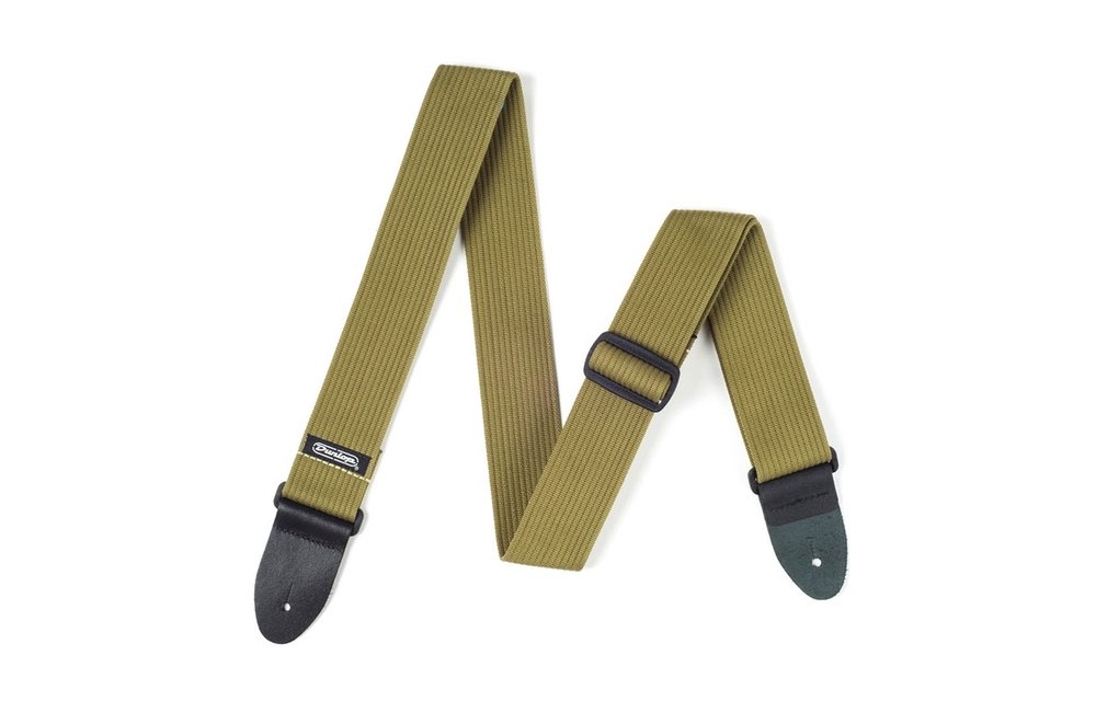Dunlop - Courroie De Guitare En Coton Côtelé Vert Olive