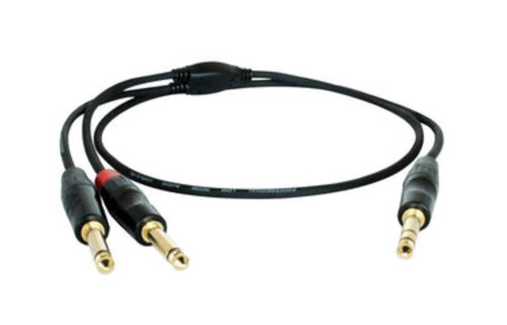 Digiflex - 10 Foot Pro Insert Cable -TRS to 2 x Phone Plugs