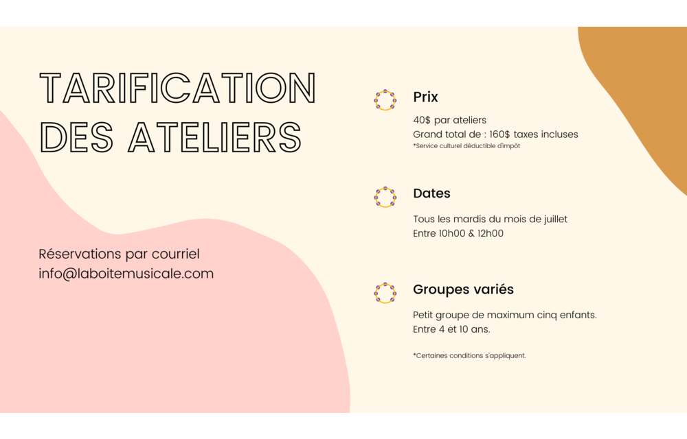 Ateliers Musicaux - Enfants