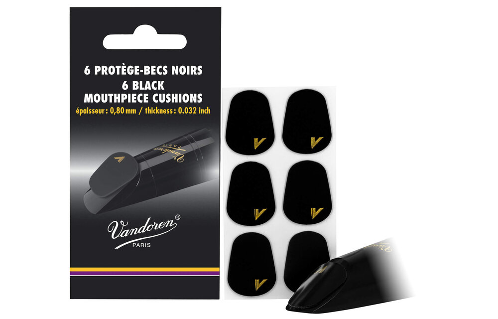 La Boîte Musicale ı Vandoren 6 Black Mouthpiece Cushions La Boîte Musicale