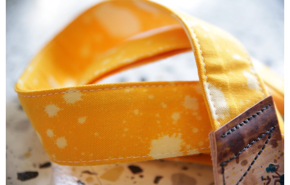 Mother Mary Company - Yellow Bleached Guitar Strap