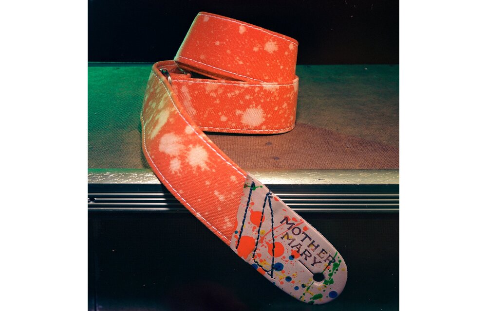 Mother Mary Company - Orange Bleached Guitar Strap