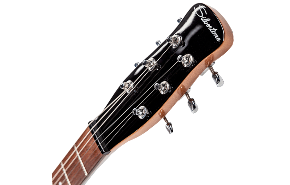 Silvertone - 1303 CM Single Cut Bolt-on Lipstic Pickups