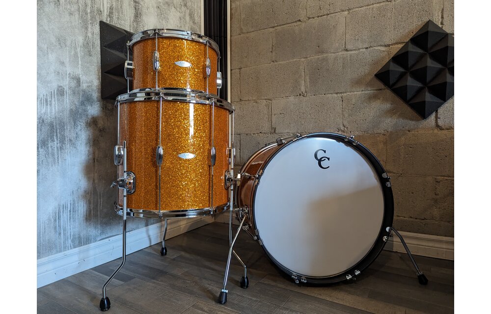 C & C Drums - Player Date I Gold Glass Glitter