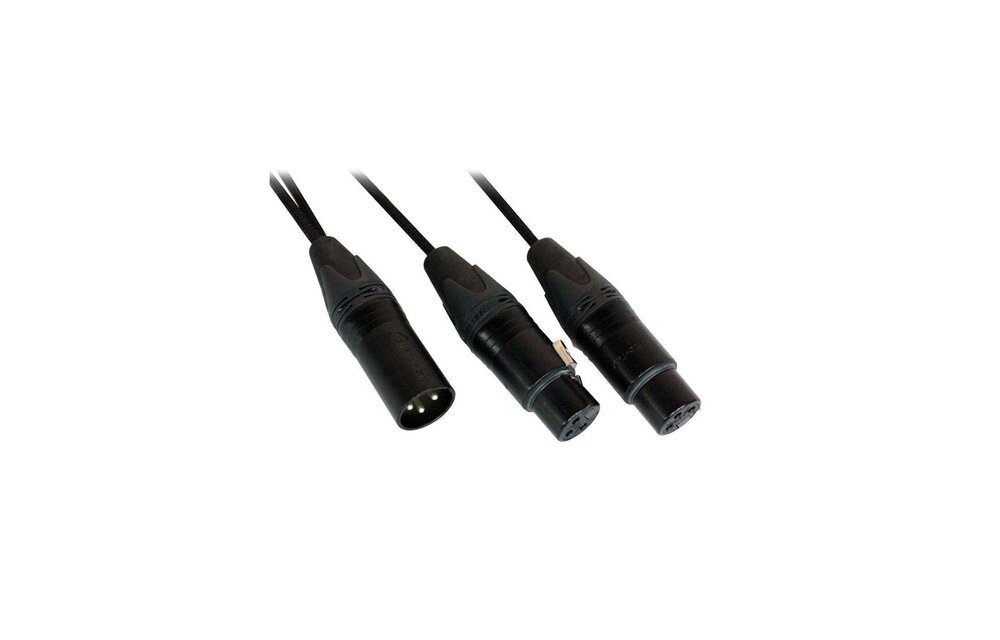 Digiflex - Série Premium 1' XLR male to 2 XLR female "Y"