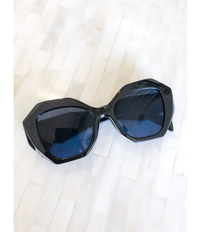 Nash Grey Black large frame sunglasses