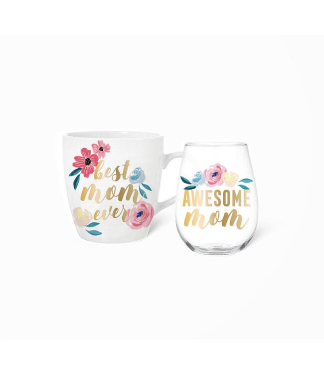 soiree-sisters Mug And Wine Glass Set