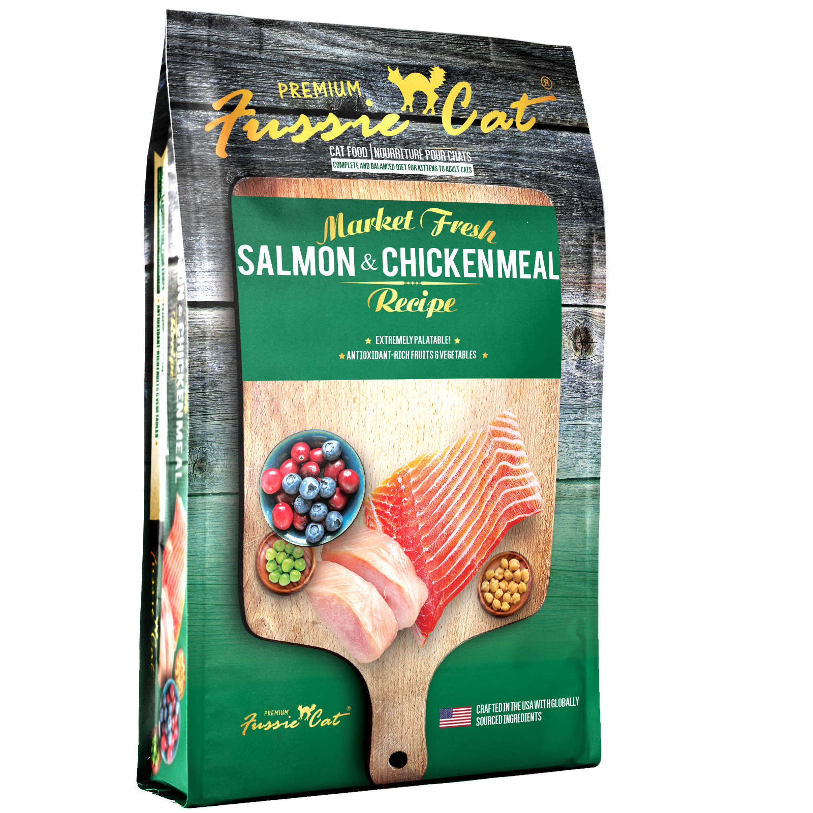 Fussie cat salmon and cheap chicken