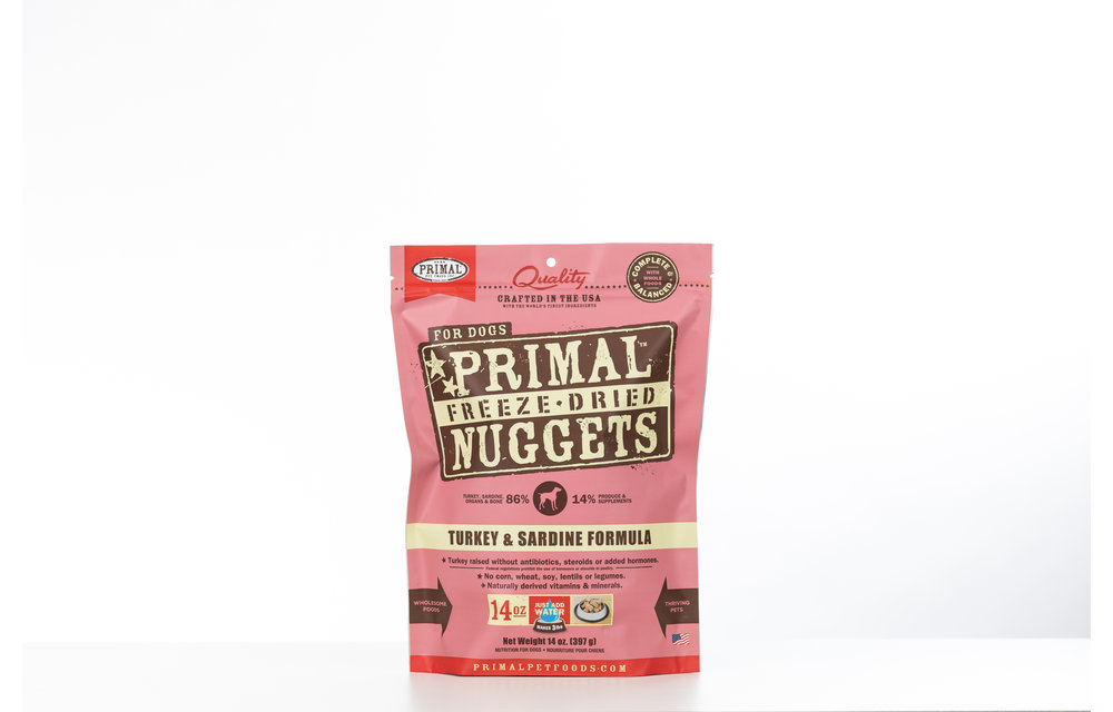 Primal Freeze-Dried Turkey & Sardine Nuggets