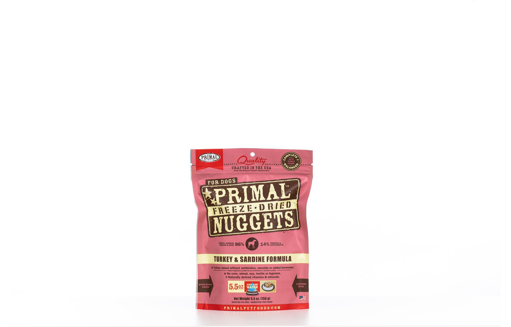 Primal Freeze-Dried Turkey & Sardine Nuggets