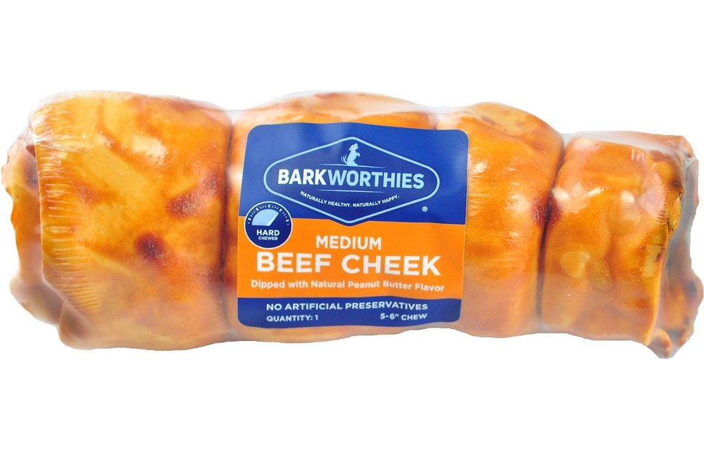Barkworthies Beef Cheek Peanut Butter