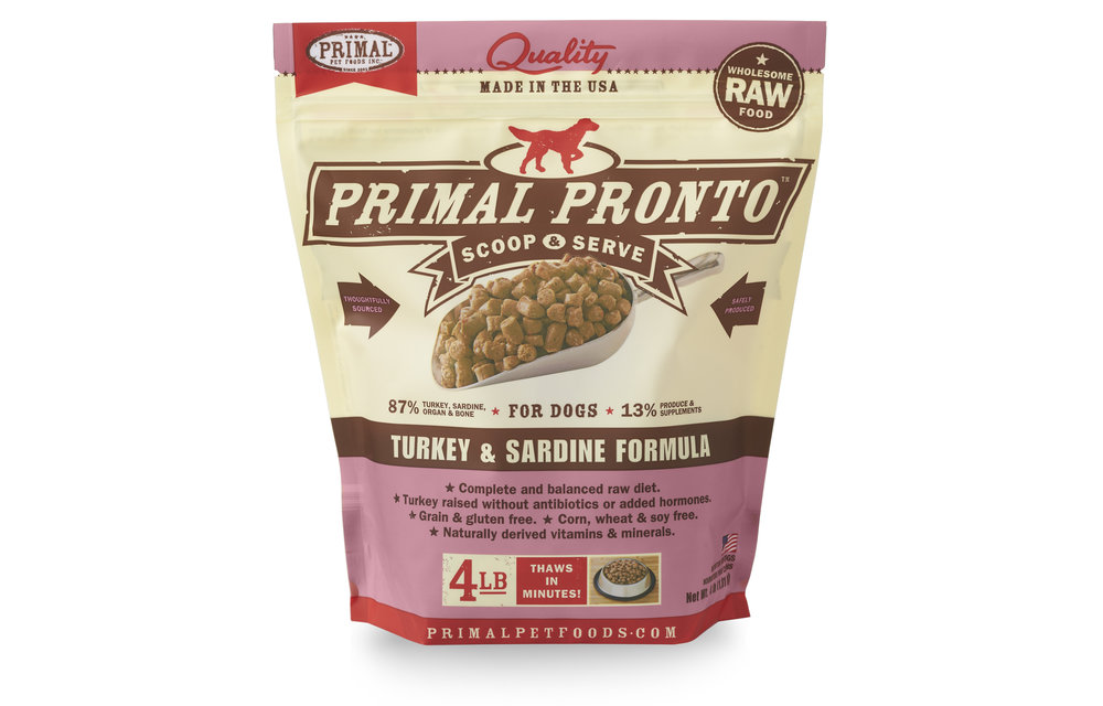 Primal Turkey Sardine Pronto 4lb