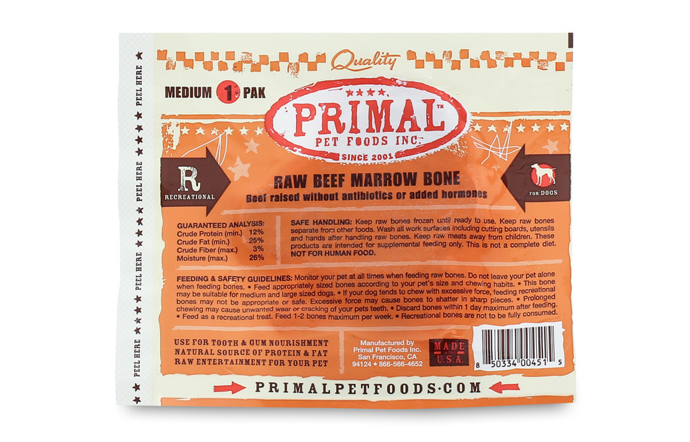 Primal Beef Marrow Bone