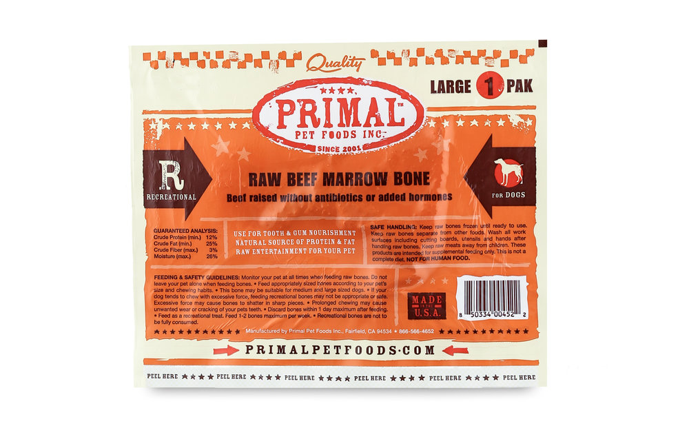 Primal Beef Marrow Bone