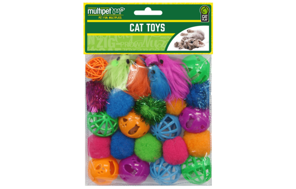 Multipet Cat Toy Variety Pack 24pc