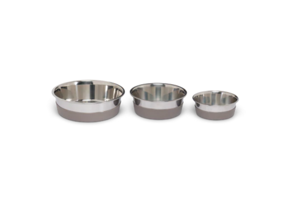 Lucky Dog® Double Fixed Position Food & Water Kennel Dog Bowls