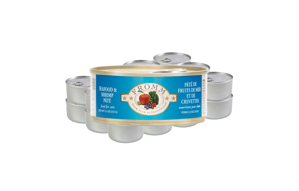 Fromm Cat Seafood & Shrimp Pate 12x5.5oz