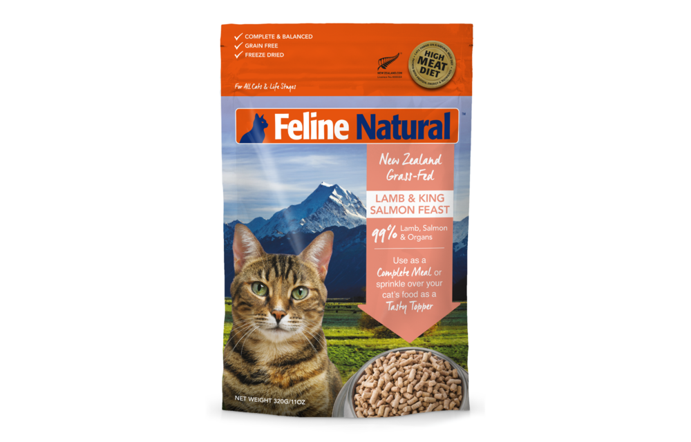 Feline Naturals Cat Freeze-Dried Lamb Salmon