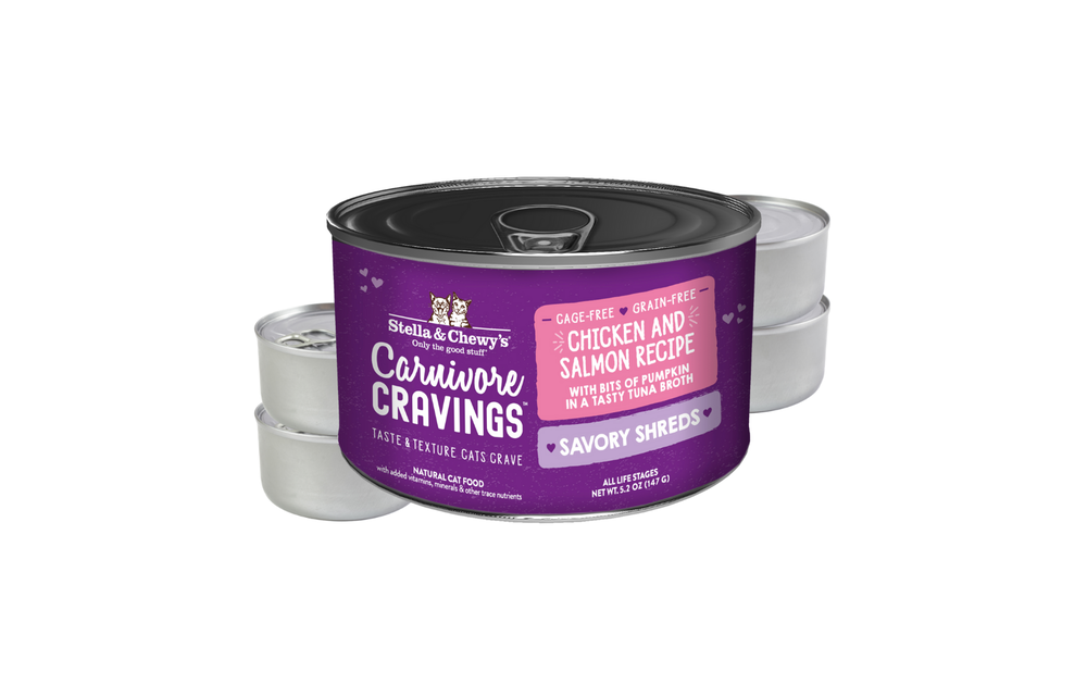 Stella & Chewys Cat Shreds Chicken & Salmon 8x5.2oz