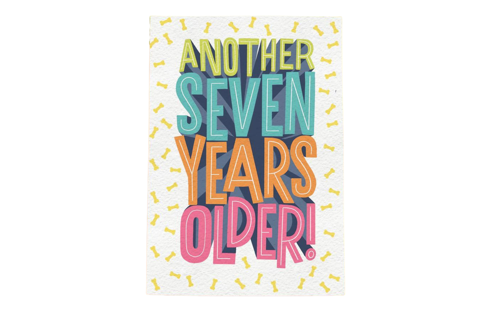 Edible Greeting Card Another Seven Years Steak Flavor