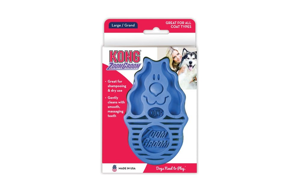 Kong Zoom Groom Blue Large