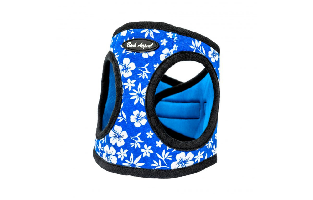 Bark Appeal Step-In Harness Hibiscus Blue
