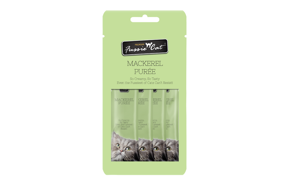 Fussie Cat Puree Mackerel 4pk