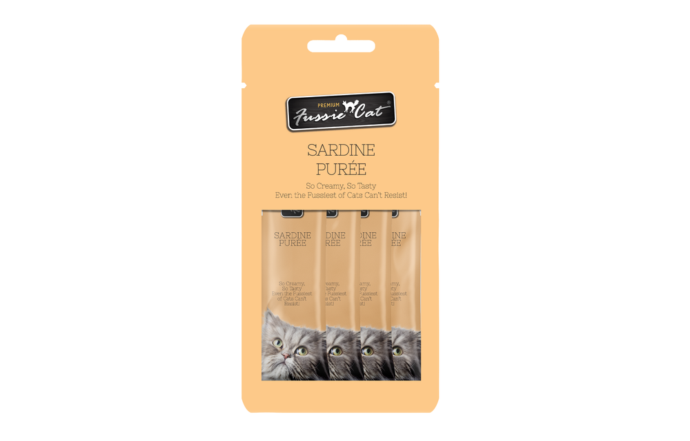 Fussie Cat Puree Sardine 4pk
