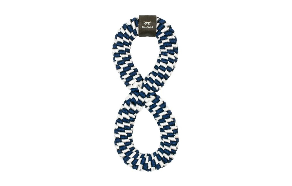 Tall Tails Braided Infinity Tug Navy 11in