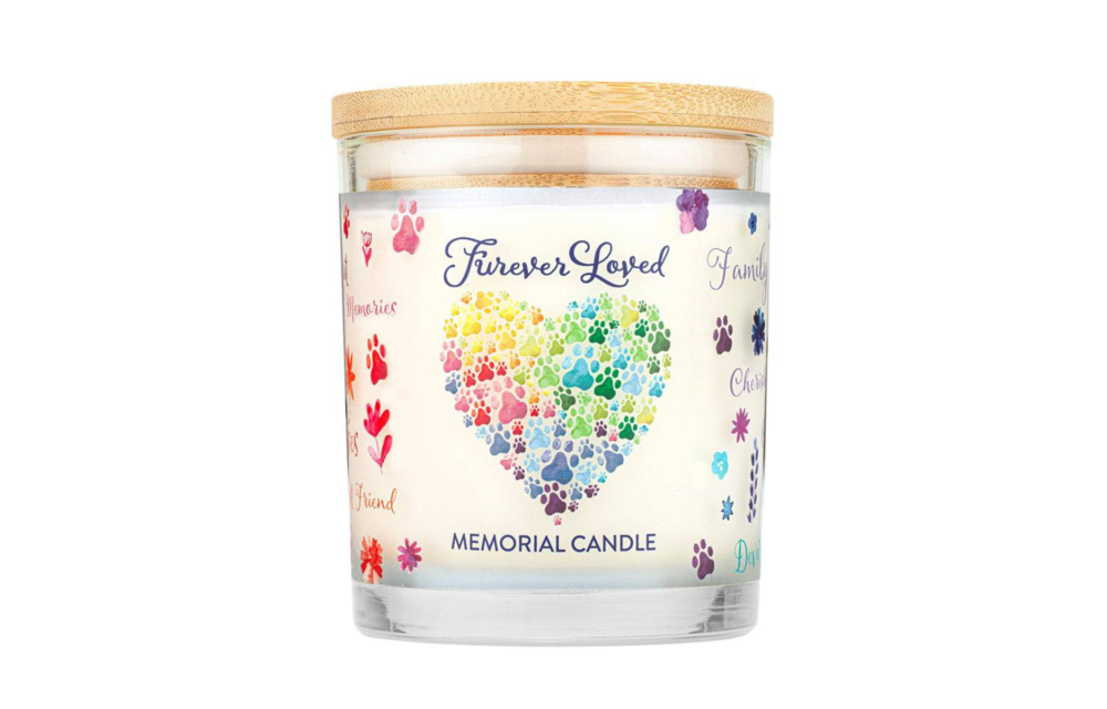 One Fur All Furever Loved Memorial Candle