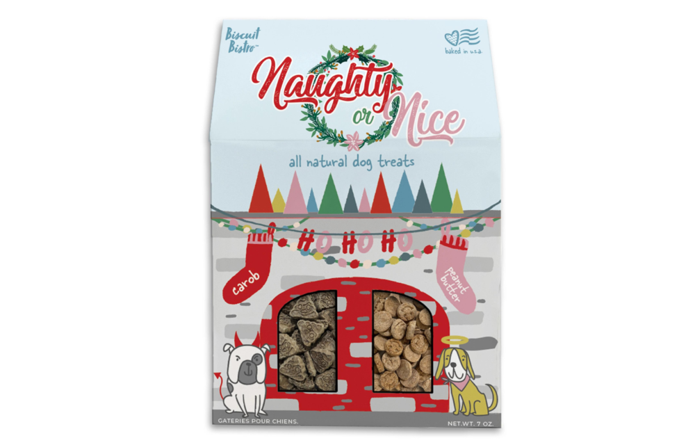 Pet Snax Naughty or Nice Carob & Peanutbutter Treats 7oz