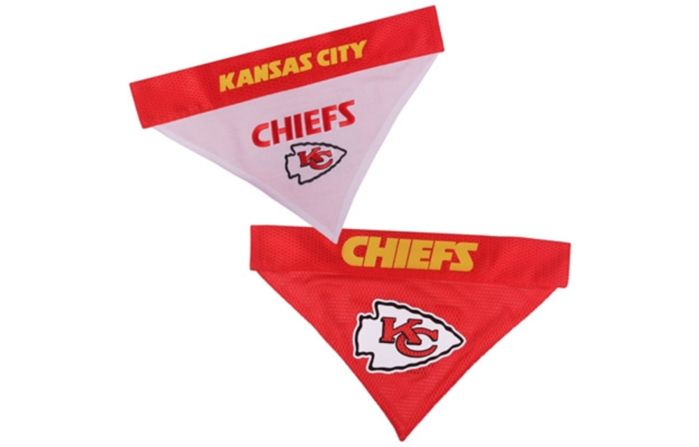 Pets First Chiefs Bandana Reversible S/M
