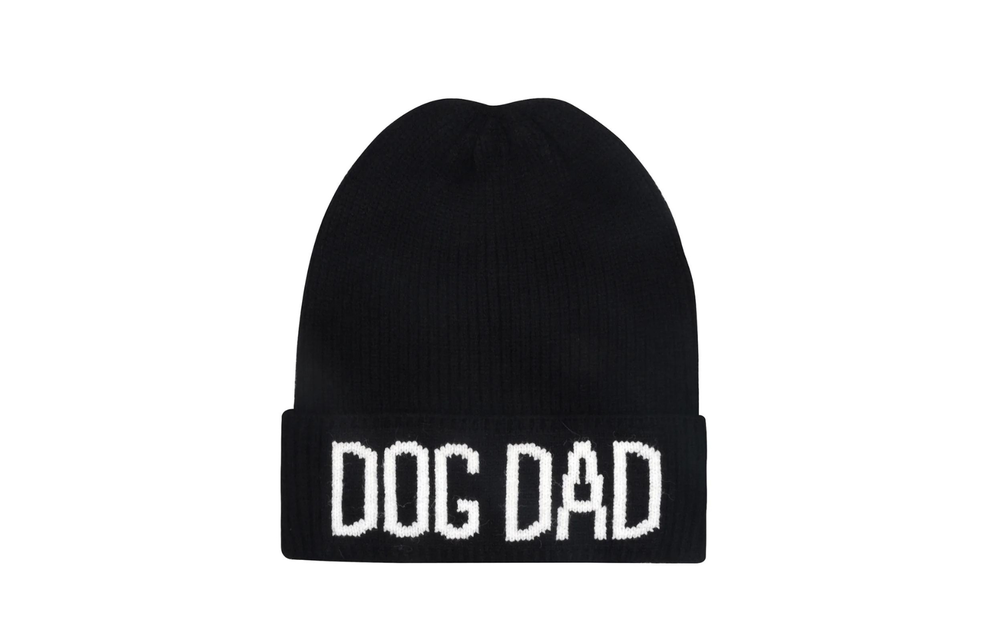 Dog Dad Black & White Hat