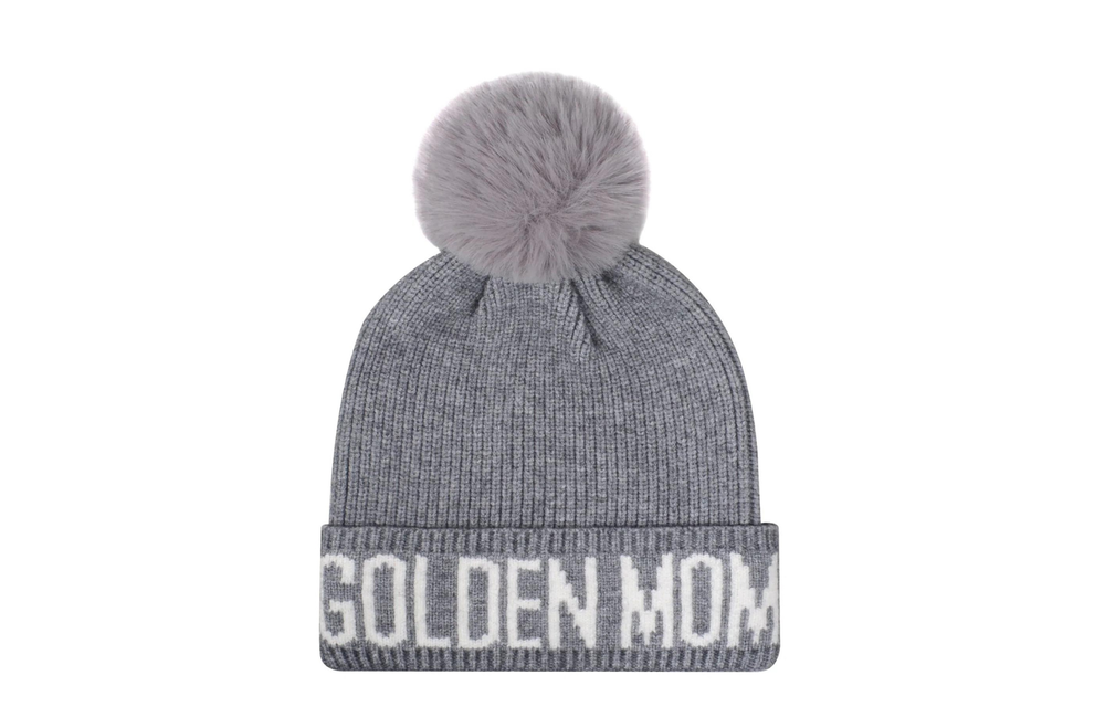 Golden Mom Grey & White Hat