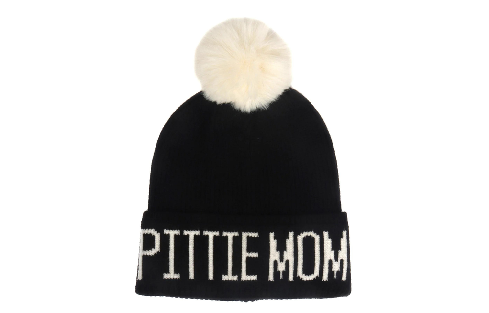 Pittie Mom Black & White Hat
