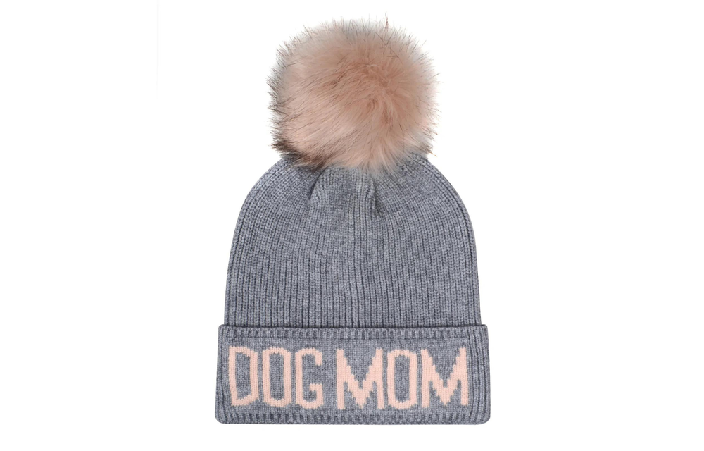 Dog Mom Grey & Pink Hat