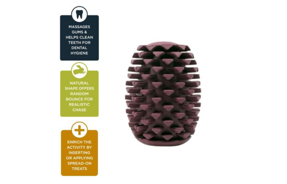 Tall Tails Rubber Pinecone 4in