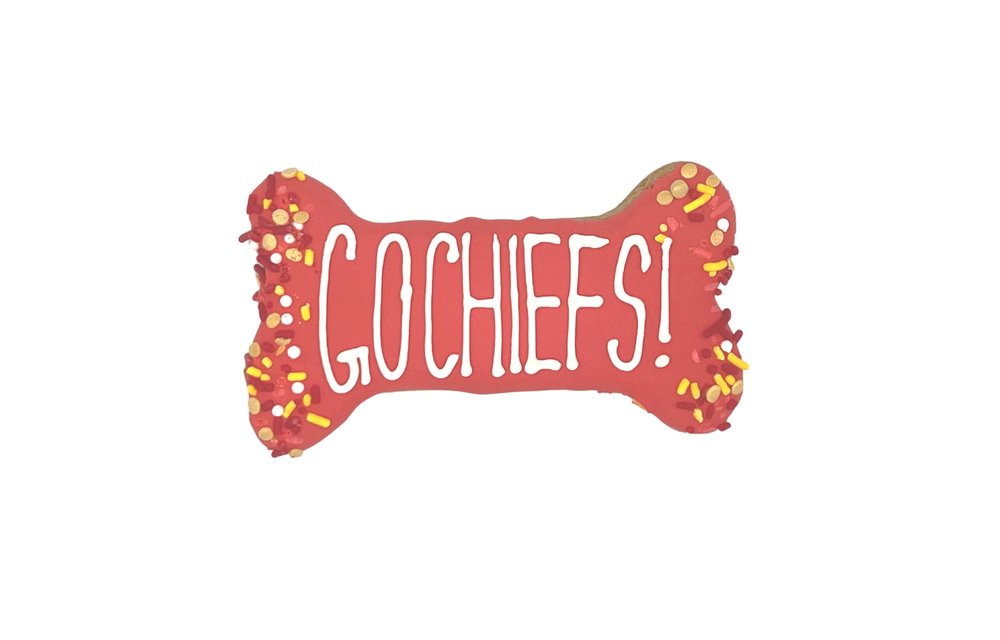 Lucky Dog Go Chiefs Bone Cookie