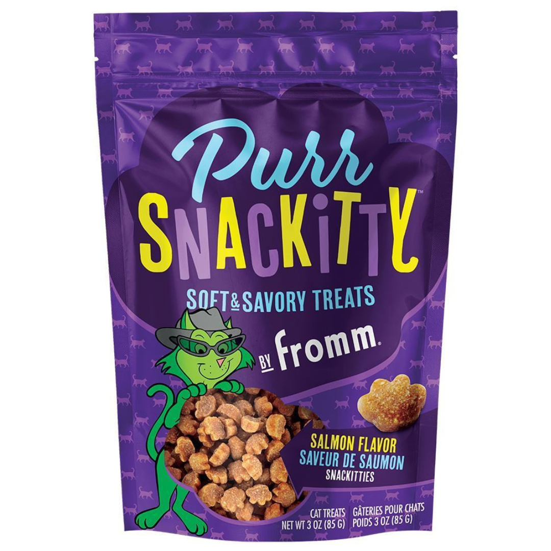 Fromm Cat Purrsnackitty Salmon Treats 3oz Lucky Dog Pet Grocery and