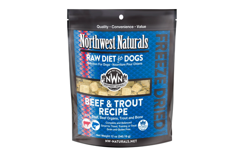 Northwest Naturals Raw Diet Beef & Trout Nuggets Freeze-Dried Dog