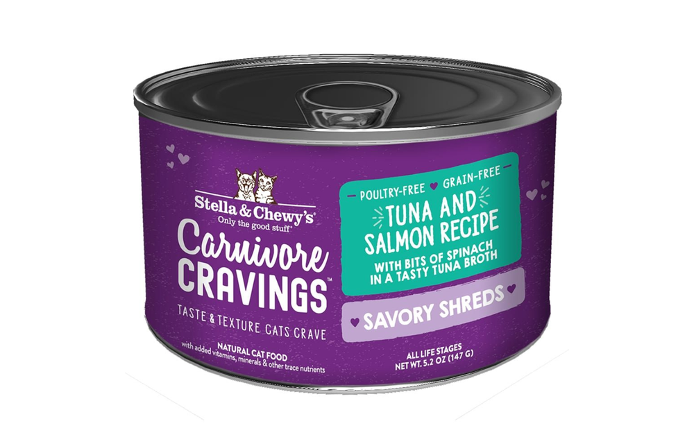 Stella & Chewys Cat Shreds Tuna & Salmon 5.2oz