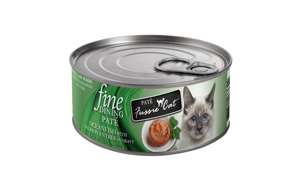 Fussie Cat Fine Pate Oceanfish & Salmon 2.8oz