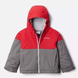 COLUMBIA Winter Jacket Alpine Action II City Grey/Mountain Red