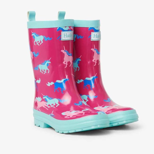 Hatley Kids Rainboot Frolicking Unicorns