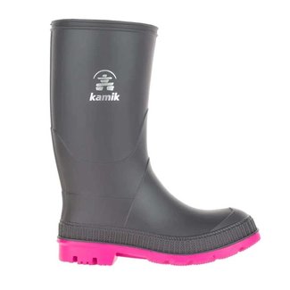 Kamik Stomp Rain Boot Charcoal/Magenta