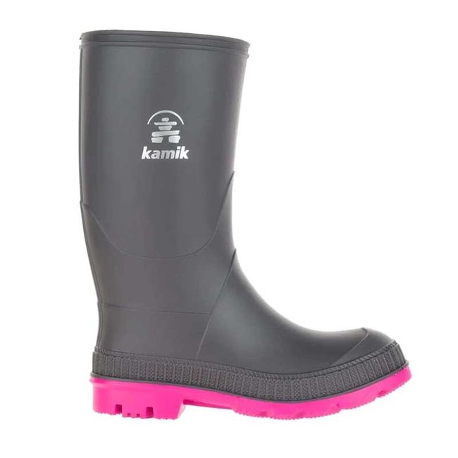 Kamik Stomp  Rain Boot Charcoal/Magenta