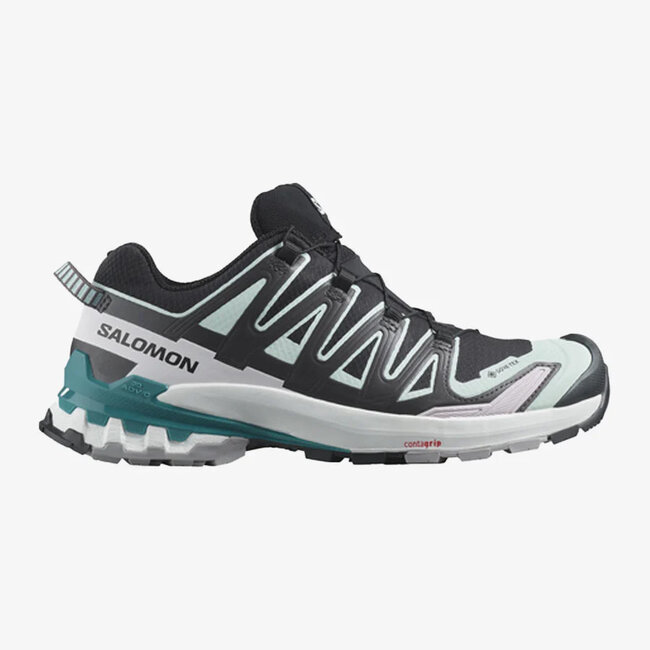 Salomon Womens XA Pro 3D V9 GTX Black/Bleached Aqua/Harbor Blue